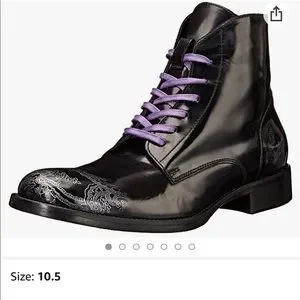 Robert Graham 6 in leeds chukka boots Robert Graham Mens Leeds Chukka Boots Size 10 Purple Lace  main image 4